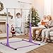 Joppoint Gymnastics Bar, Adjustable Gymnastic Horizontal Bar for Kids Age 3-15 Home Gym Equipment Indoor (Purple)