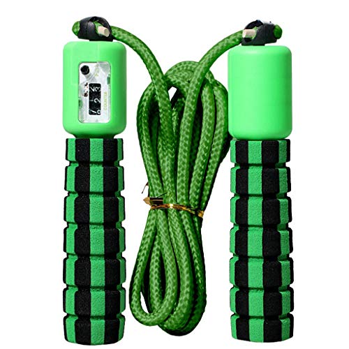 LEEDY Fitness - Cuerda de saltar portátil, duradera y fácil de ajustar