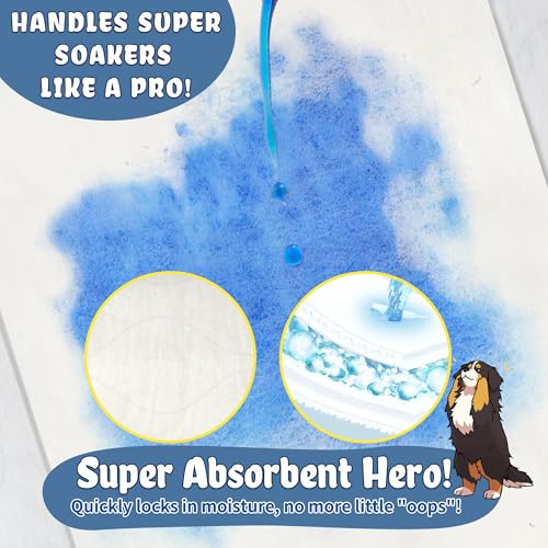 Image of LeapSheep Dog Diaper Liners Pee Pads for Male and Female Dogs, Dog Period Pads, Super Soft Absorbtion Dog Booster Pads Fits Belly Bands, Wraps and Washable Doggy Diapers Female (L, 50)