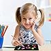 Fricon 3-10 Year Old Girls Gifts, Arts and Crafts for Girls Age 5-10 Create Rainbow Scratch Art for Kids Paper Pad Easter Birthday Gifts for 3-10 Year Old Boys Girls Scratch Art