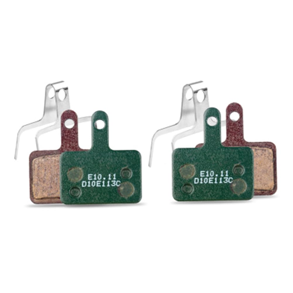 E10.11 Hochleistungs-Bremsbeläge aus Keramikmischung, Rückholfeder, Metall, 4 Stück, M352/M350/M351, MD-M300, 2 Paar in Großpackung