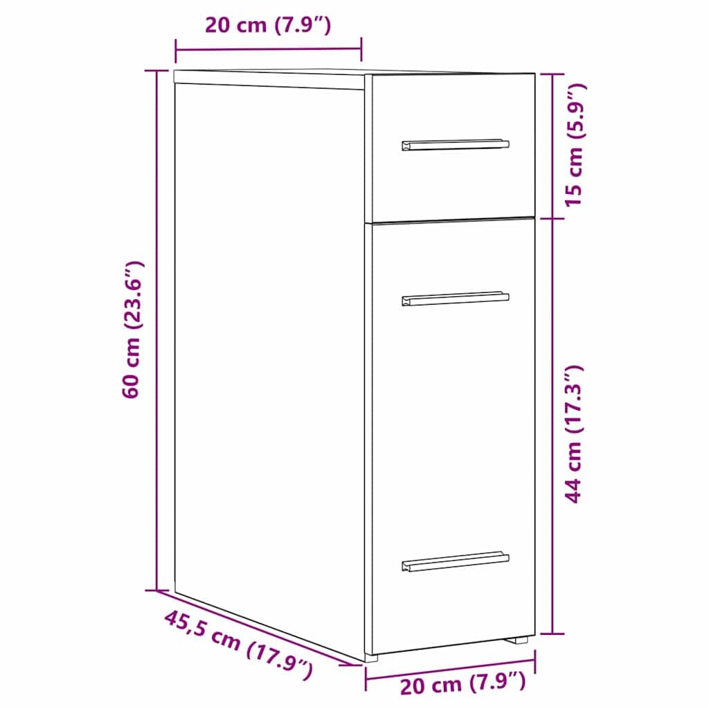 Armadio per farmacie, in legno anticato, 20 x 45,5 x 60 cm, con 3 cassetti e scomparti, armadio multiuso per soggiorno, ufficio, corridoio, spazio e soluzione di ordine con maniglie in metallo