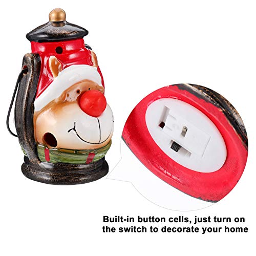 STOBOK PadrÃ£o de Boneco de Neve de Lanterna Decorativa de Natal Luz Noturna Ãrvore de Natal Enfeite