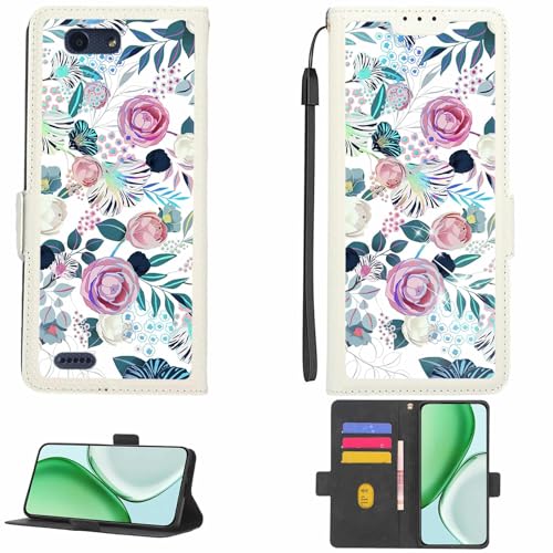 Kinetijy hülle Kompatibel Für Vodafone Smart E8 Hülle Hülle Handyhülle Schutzhülle [Mit 9H Festigkeit HD Schutzfolie][RFID-Blockierung][Brechungseffekt] LPT-HUA3