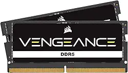 CORSAIR Memória de computador Vengeance SODIMM DDR5 RAM 96GB (2x48GB) 4800MHz CL40 Intel XMP iCUE compatível - Preto (CMSX96GX5M2A4800C40)