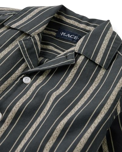 Image of The Children's Place boys Short Sleeve Button Up Shirt