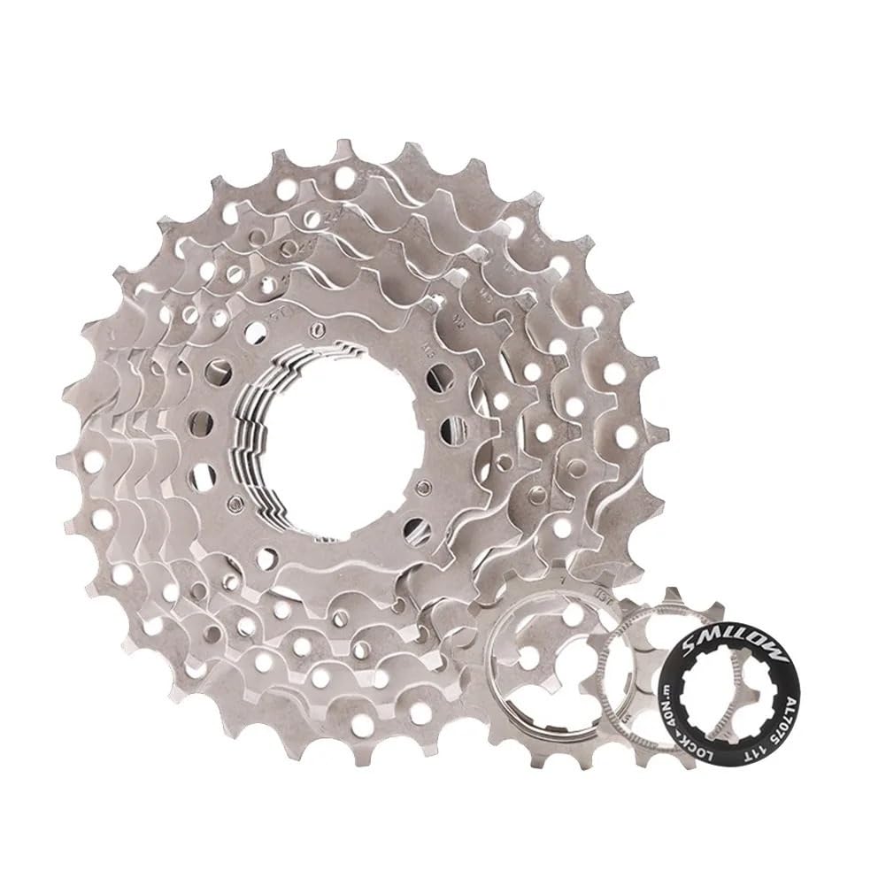 JIASHUNHE Speed Cassette MTB Mountain Bike Rear Hub 7 Speed Cassette 7S Flywheels Sprocket Bicycle 12-28T Easy To Install Cycling Parts(11-32T)