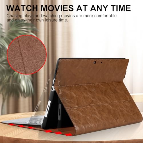 Housse cuir Surface Pro X Plus+ de style luxe pour protéger votre tablette 13 pouces - 4