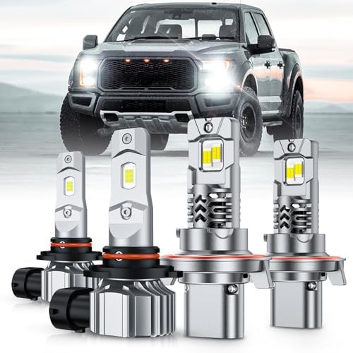 SEALIGHT H13 H10 LED Bulbs Combo, 68000 Lumens Super Bright for F...