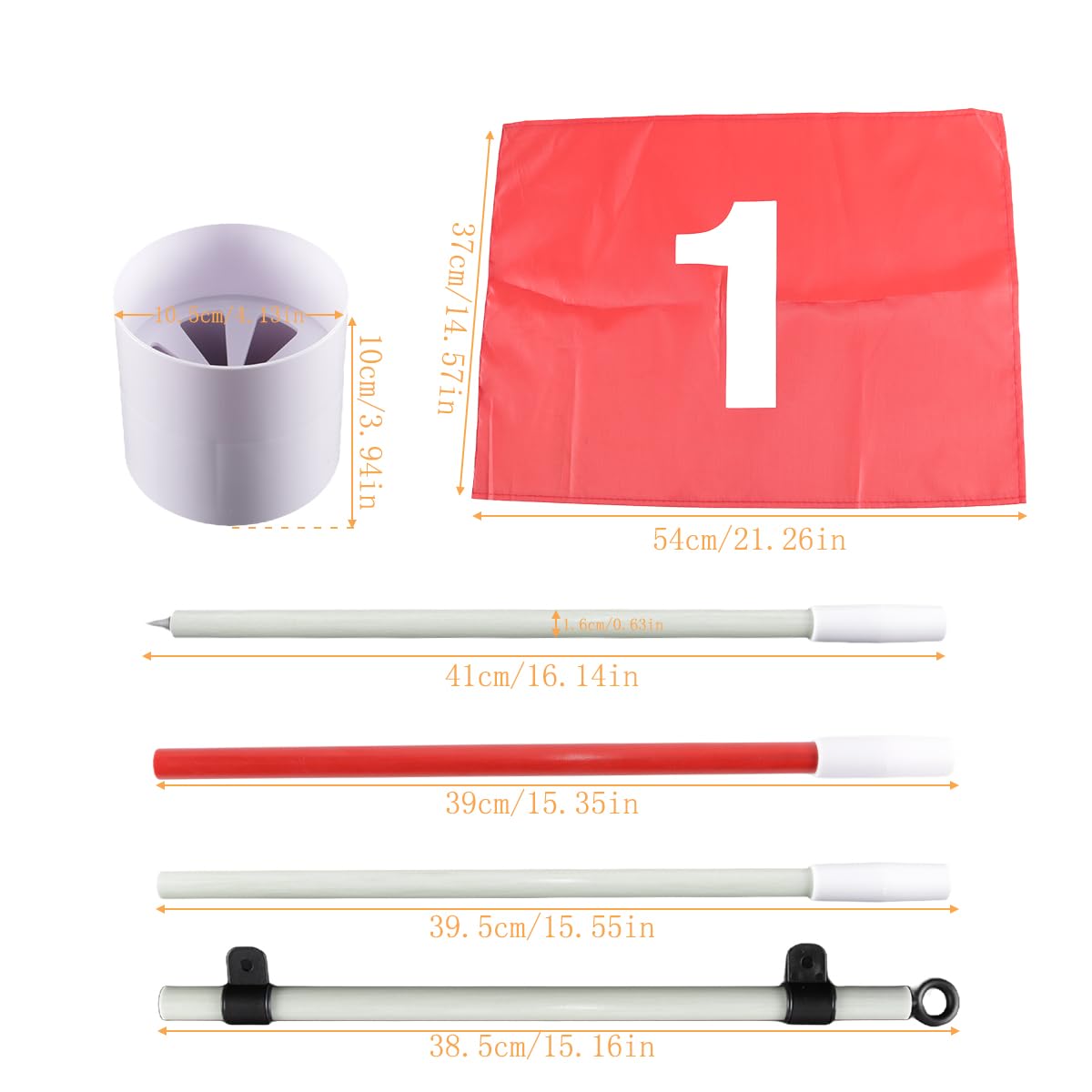 Ausi Golfflagge, Golflöcher Und Flaggen Für Garten, Hof, Putting Green, Lochbecher Und Flagge