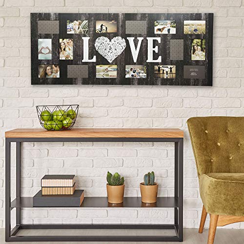 Gallery Solutions Rustic 16 Opening Distressed Love Collage Frame #TOP5
