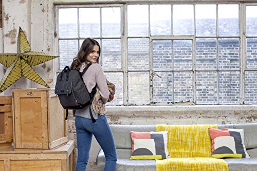 Babymel-Robyn-Convertible-Backpack-Diaper-Bag-Tweed-Grey