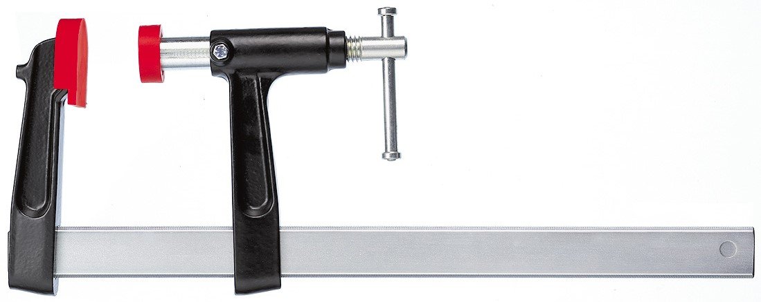 Bessey PZ4.012 Rapid Action Clamp with No Twist Clamping Action & 12" Capacity, x 4" Throat Depth, Red/Black