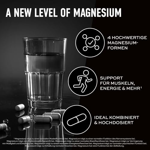 ESN Magnesium Complex, 90 Kapseln, 323 mg Magnesium pro Tagesportion, 4 in 1 Komplex Formel - Made in Germany 2