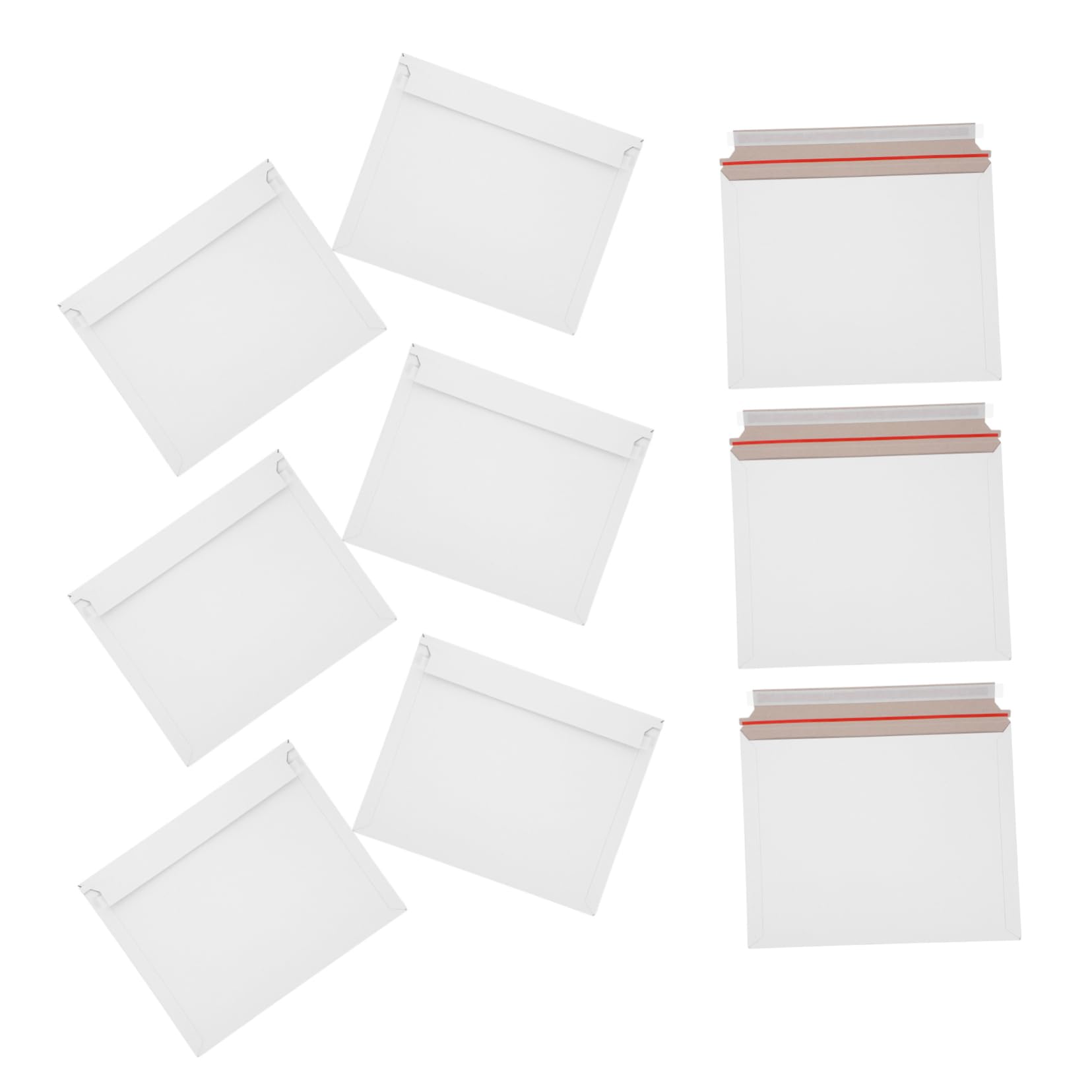 HOMSFOU 20 Pièces Enveloppes Expédition pour Documents Enveloppes Rigides Plates Pochettes pour Dossiers Expédition pour Cartes