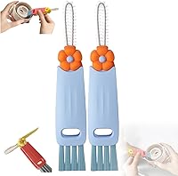 Vista 9 de Cepillo de limpieza de tapa de taza 3 en 1, cepillo de limpieza multifuncional multifuncional para tapas de tazas, cepillo de limpieza de hendiduras