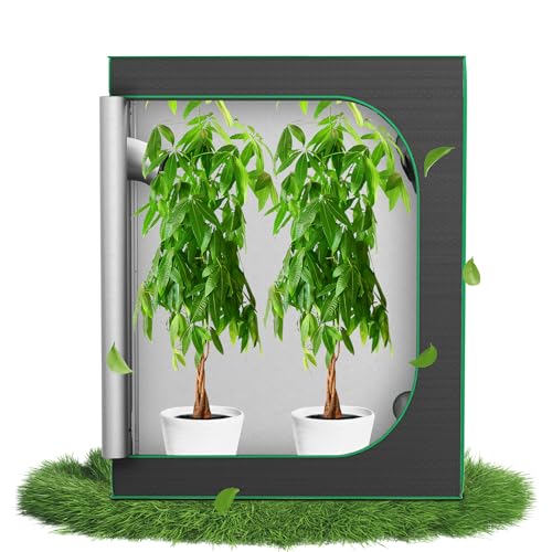 Zelsius Growzelt MyHomeGrow Grow Tent | Indoor Growbox | schwarz grün | Growroom Growschrank Darkroom Pflanzenzelt Gewächshaus Zuchtzelt (120 x 60 x 180 cm)
