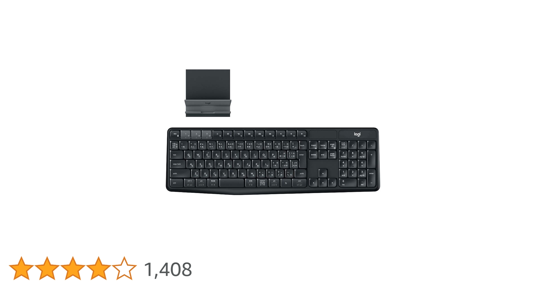 ロジクール ワイヤレスキーボード 無線 K375s K375s K375s マルチデバイス ワイヤレス キーボード&スタンドの