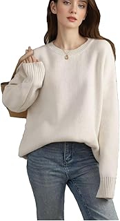 [SpringSwalloow] レディース ゆったり ニット セーター プルオーバー クルーネック ボートネック 丸首 ファッション 長袖