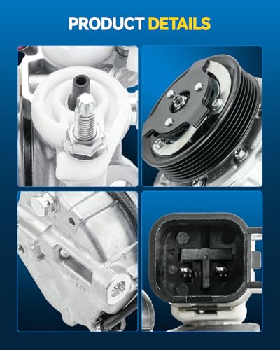 Image of PHILTOP Air Conditioner AC Compressor for Range Rover 2010-2013,Jaguar XF 2010-2013,XJ 2010-2012,2013-2017 5.0L,XK XKR LR4 Range Rover Sport 2010-2013,XFR 2010-2012,XJR 2014-2017,XKR-S 2012-2013
