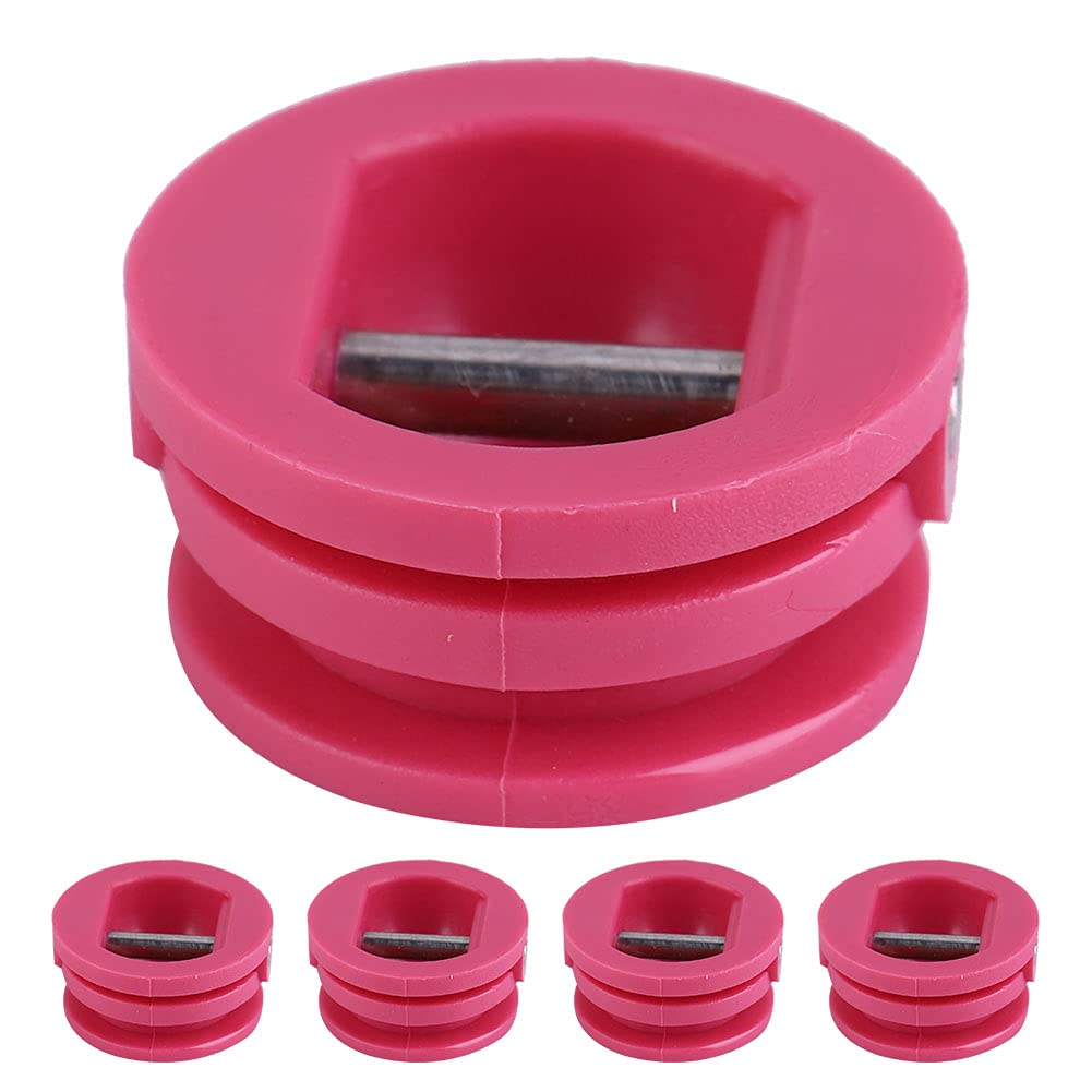 5pcs 2.5cm Surfing Surfboard Leg Rope Leash Plug Kayak Accessories Equipment (Red)