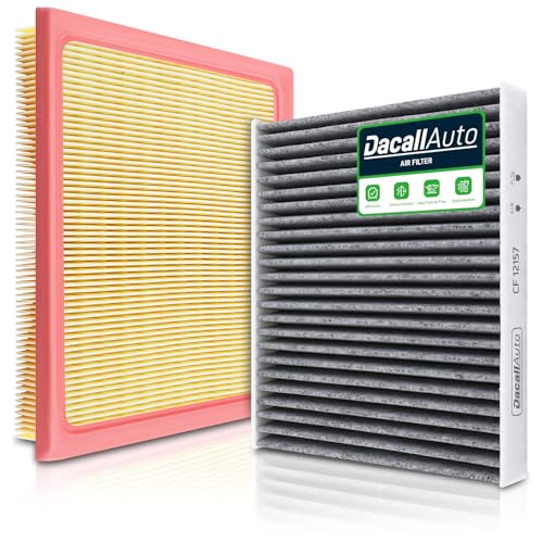 Dacall Engine & Cabin Air Filter Set for Subaru Ascent (2019-2024), Crosstrek (2018-2023), Impreza (2017-2024), Legacy (2020-2024), Outback (2020-2024). Replace CF12157, CA12295