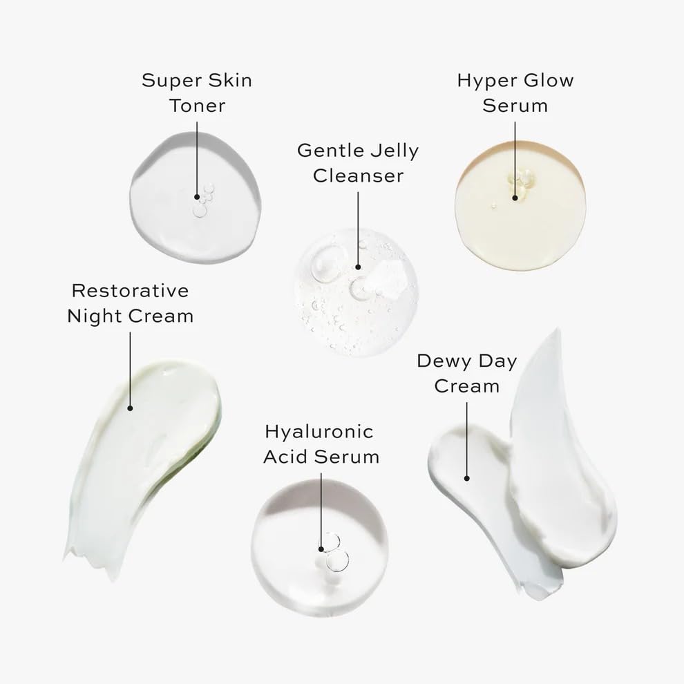 DIME Beauty The Works Discovery Set - 6-Piece Clean Skincare Starter Kit with Cleanser, Toner, Hyper Glow Serum, Hyaluronic Acid Serum & Day/Night Creams, Vegan & Cruelty-Free thumbnail 3
