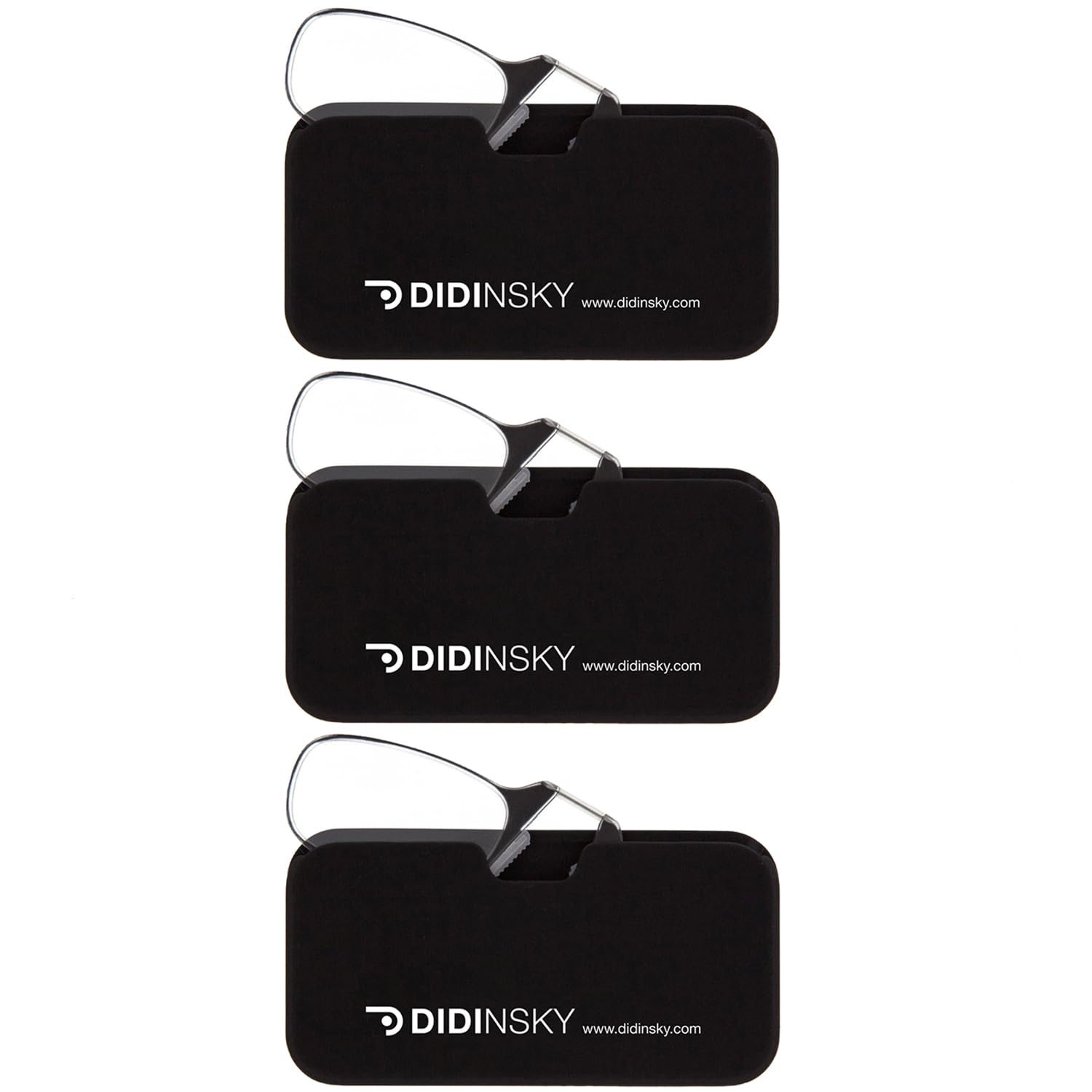 DIDINSKY Moma Occhiali da Lettura Senza Aste, Anti Luce Blu | Design senza aste, piatto da tasca · Per leggere da vicino · Anti luce blu · Ingrandimento +1.0 a +3.0 · Custodia inclusa