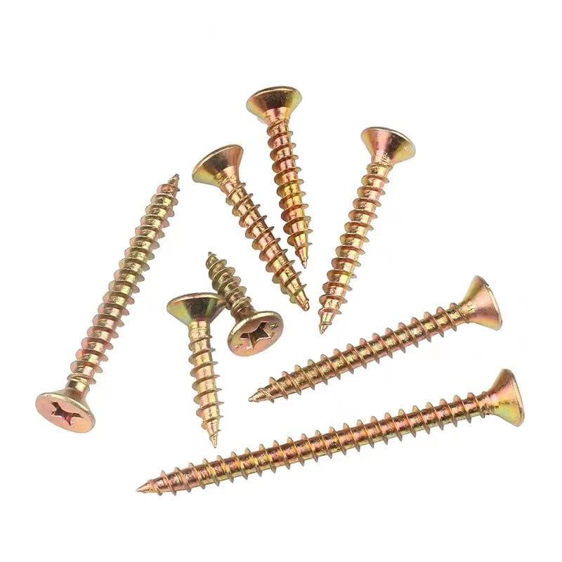 Colored zinc fiber nail and hard drywall nail cross flat head tapping screw countersunk head wood screw wall board nail M3.5M4 - (Size: M1.2, Length: 65mm)