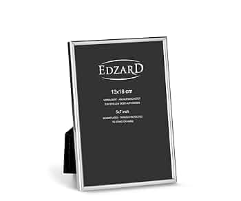 CARRS ノンターニッシュ銀メッキ写真額縁 13x9cm Amazon.co.jp: Edzard 13cm x 18cm薄型写真フレーム 変色防止