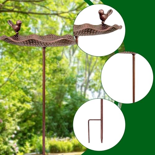 Mangeoire à oiseaux stable pour préserver la faune dans votre cour