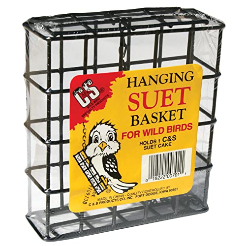 C&S Wild Bird Suet Basket, 1.5' D x 4.5' W x 5' H