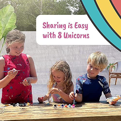 Image of Deluxe Unicorn Painting Kit for Girls - STEM Certified Unicorn Craft for Girls Ages 4-6 & up- Paint Your Own Arts and Crafts Includes 2 DIY Headbands & 8 Kids Painting Crafts for Fun Screen-Free Play