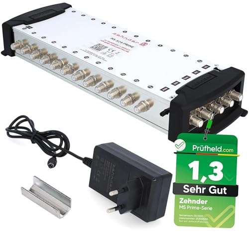 Répartiteur satellite numérique ZEHNDER 5/24 commutateur multiple LNB Quattro pour 24 TV