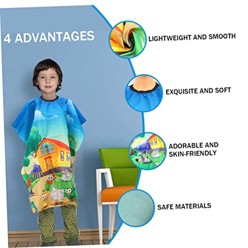 1 Unidade Vestido De Cabeleireiro Capa De Salão Guarda-chuva De Corte De Cabelo Infantil Avental De