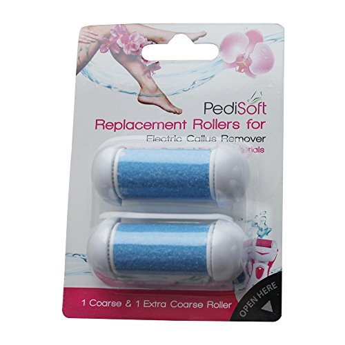 Replacement Head for Electronic Callus Remover 2-Pack - 1 Coarse and 1 Extra Coarse Designed Specifically for PediSoft Electronic Foot Callus Remover