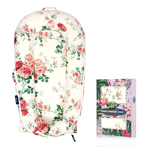 Image of Infant Lounger Baby Nest Replacement Cover | Hypoallergenic | Premium | [Fits Dockatot Deluxe+] (Cover Only) (Floral)