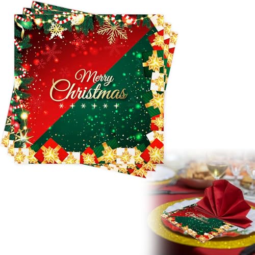 Servietten Weihnachten,Servietten Weihnachten Tischdeko,Ambiente...