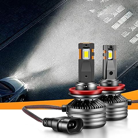 LUYED H11 LED Headlight H9 H8 LED Bulbs,100W 20000 Lumens Per Set Super Bright Built-in Cooling Fan,Plug and Play, 6500K Xenon White,Pack of 2 Cover