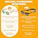 BABY SUNNIES Polarisierte Baby Sonnenbrille mit Riemen - 0-24 Monate, 100% UV-Schutz, Bruchsicher & Flexibel - Kinder Sonnenbrillen BPA Frei - Sonnenbrille Kleinkind - Pfirsich