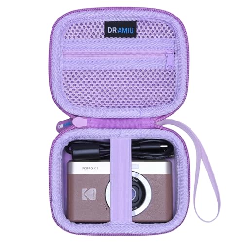Funda para cámara compacta universal color púrpura miniatura 1