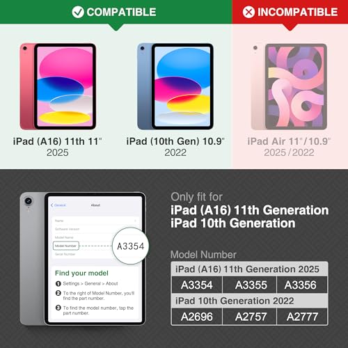 KingBlanc Book-Style Case for iPad (A16) 11th Gen 11", iPad 10th Gen 10.9" - image 2
