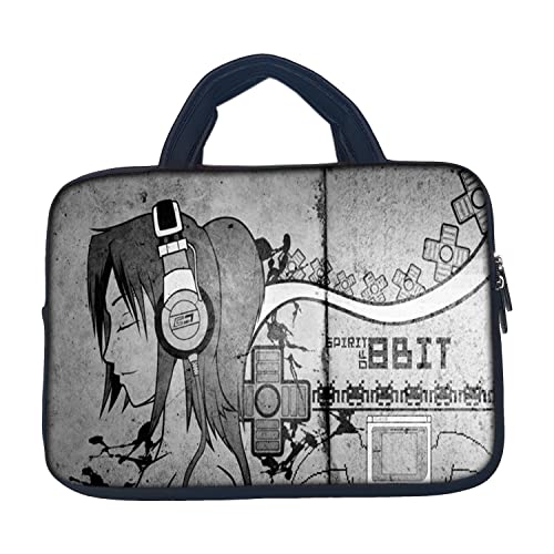 Image of TheSkinMantra Chain Laptop Sleeve Bag Compatible with Laptop /Macbooks /Chrombook /Notebook /Zbook (15.6 Inch (Handle), Music is On)