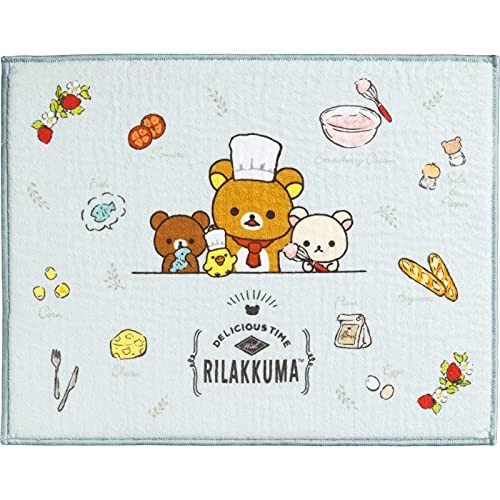 リラックマ KITCHEN ZAKKA 水切りマット KA12201 ライトブルー