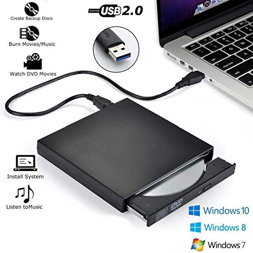 Alician - Lettore Dvd Esterno USB CD RW per