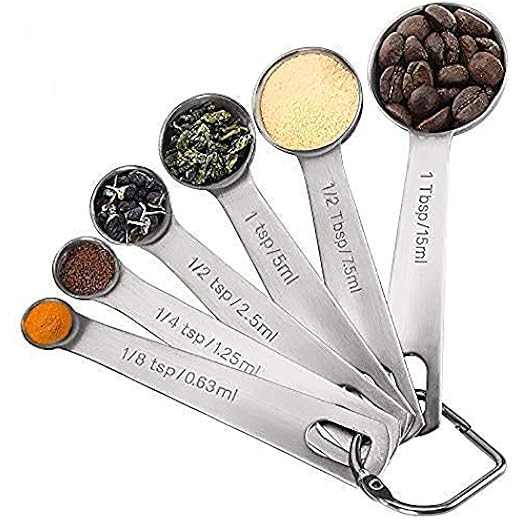 RKPM HOMES Measuring Spoon Set Stainless Steel Measuring Sp