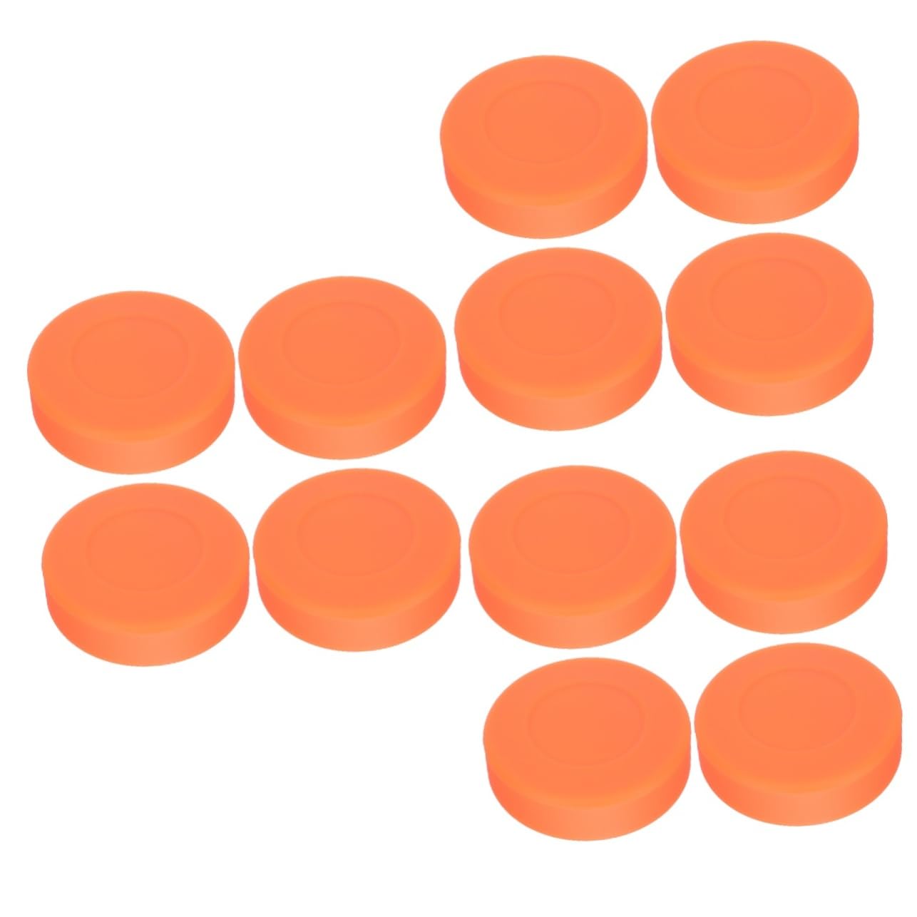 ABOOFAN 12 pcs Hockey Practice Ball Rubber Practicing Puck Floor Hockey Adults Hockey Puck Hockey Pucks Classic ice Hockey Puck ice Hockey Race Puck Hockey Toy Child PVC aldult