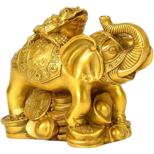 La statuetta decorativa dell'elefante porta fortuna: la scultura ornamentale dell'elefante ha dimensioni compatte, che consentono di risparmiare spazio sulla scrivania, piccola decorazione a forma di elefante per mensole
