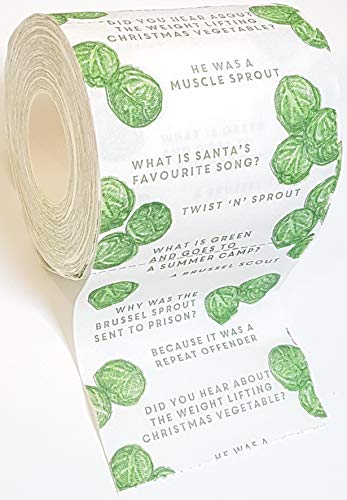 Talking Tables BC-SPROUT-T-ROLL Partyzubehör, Lustiges Toilettenpapier Kohlsprossen Motiv, Multifarbe