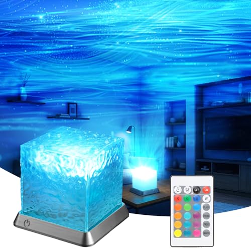 LETOUR Polarlicht Lampe, Aurora Light Cube Lampe 16 Farben 30 Modi Nordlicht Projektor Polarlichter Nachtlichter & Schlummerleuchten für Kinder Zimmer...